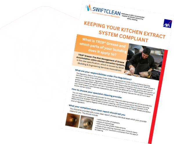 Kitchen Extract Cleaning | AXA Recommended | TR19® Compliant